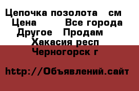 Цепочка позолота 50см › Цена ­ 50 - Все города Другое » Продам   . Хакасия респ.,Черногорск г.